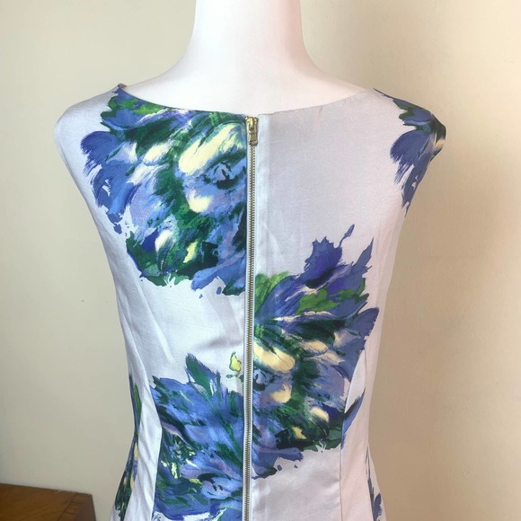 Floral Midi Dress in Blue and Green - Picture 5 of 7